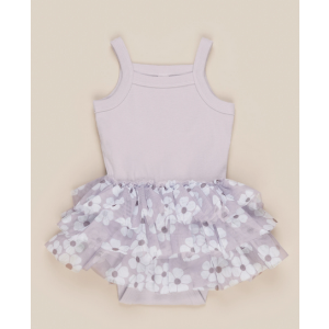 HuxBaby Floral Summer Ballet Dress Lilac 2 Years